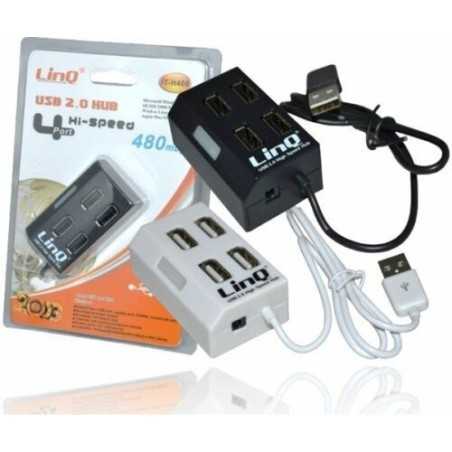 Hub USB 2.0 4 porte linq IT-H408
