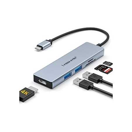 Lemorele Hub USB C HDMI 4K - 6 in 1
