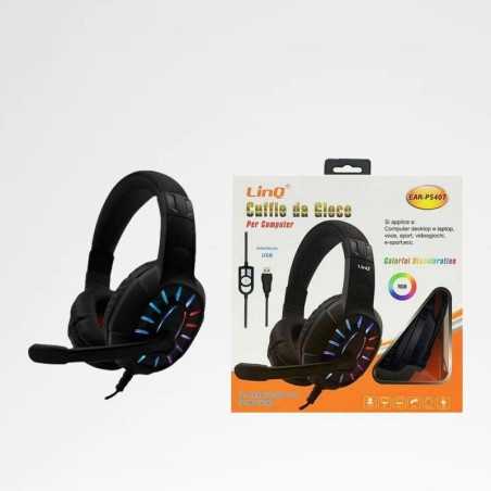 Cuffie Headset Da Gioco Linq EAR-PS407