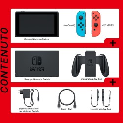 Nintendo Switch Rosso Neon Blu