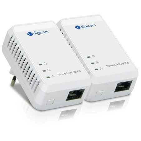 Digicom PL502E-A02 500 Mbit/s Collegamento ethernet LAN Bianco 2 pz
