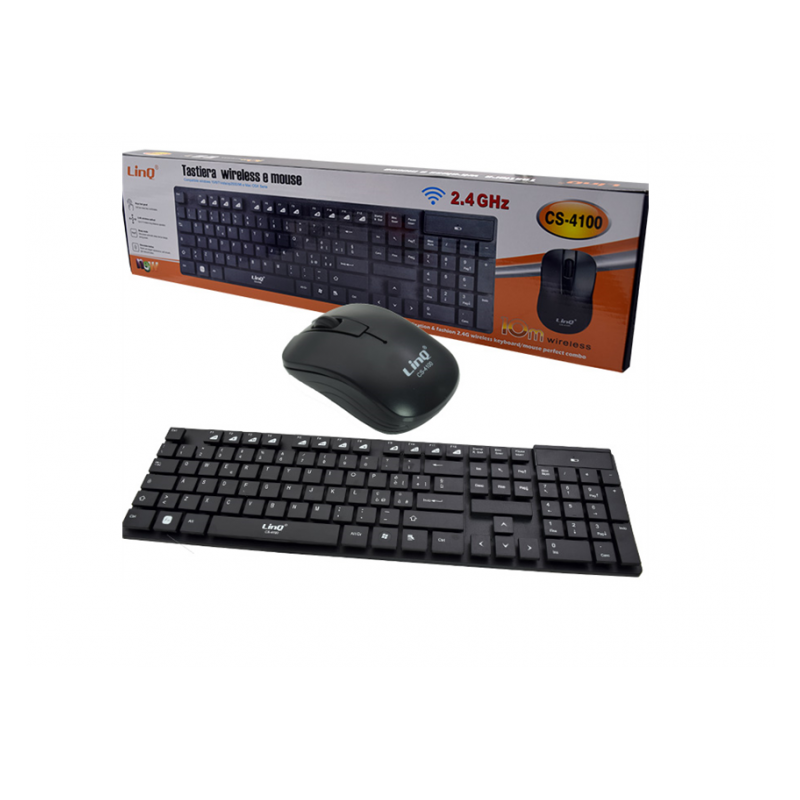 tastiera wireless + mouse linq cs-4100