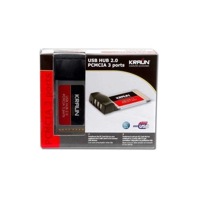 Scheda PCMCIA 3 porte USB 2.0