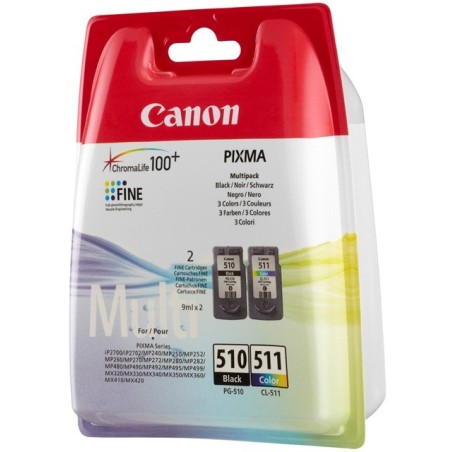 Canon PG-510 / CL-511 cartuccia d'inchiostro 2 pz Originale Nero, Ciano, Magenta, Giallo